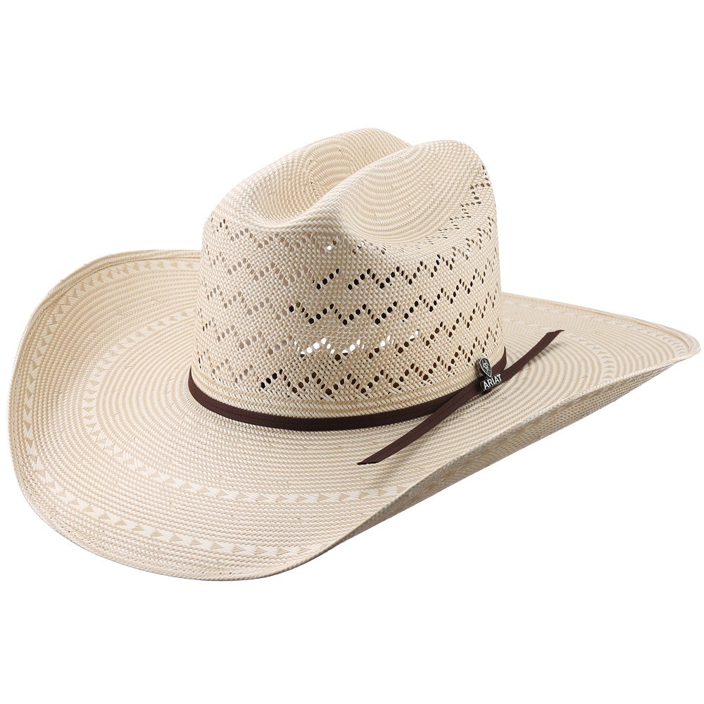 Ariat 20X Zig Zag TwoTone Straw Cowboy Hat