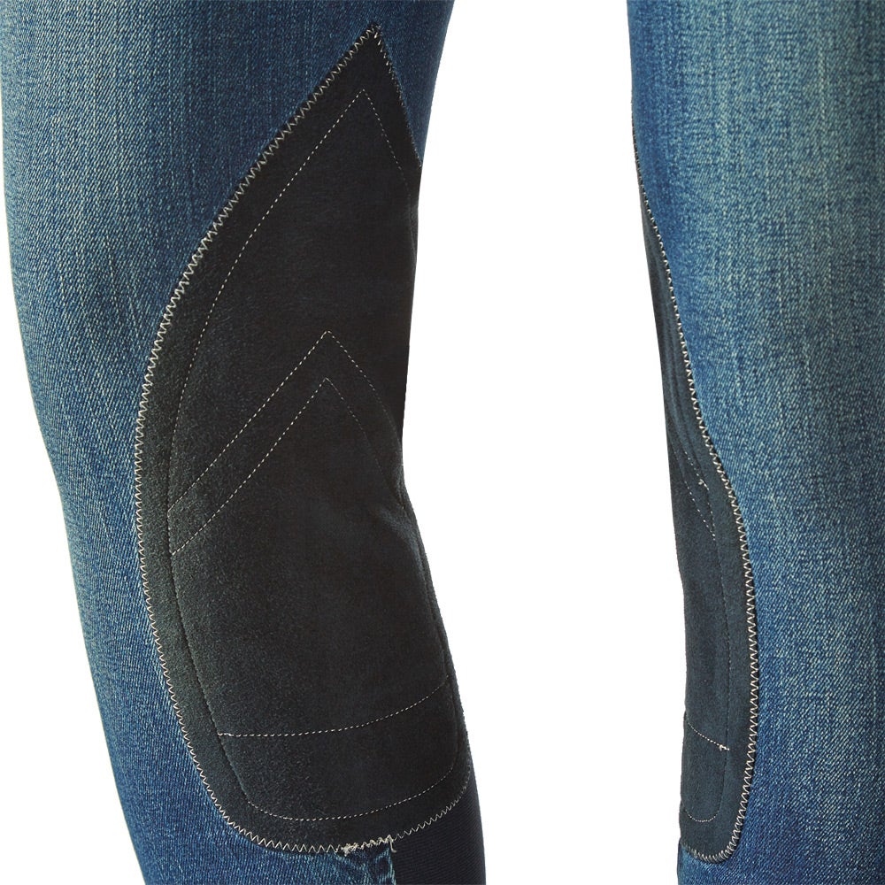 Ariat Women's Denim Jean Kneepatch Riding Breeches