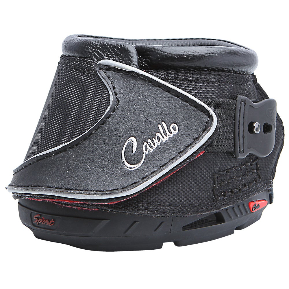 Cavallo Black Sport Hoof Boots Pair Slim