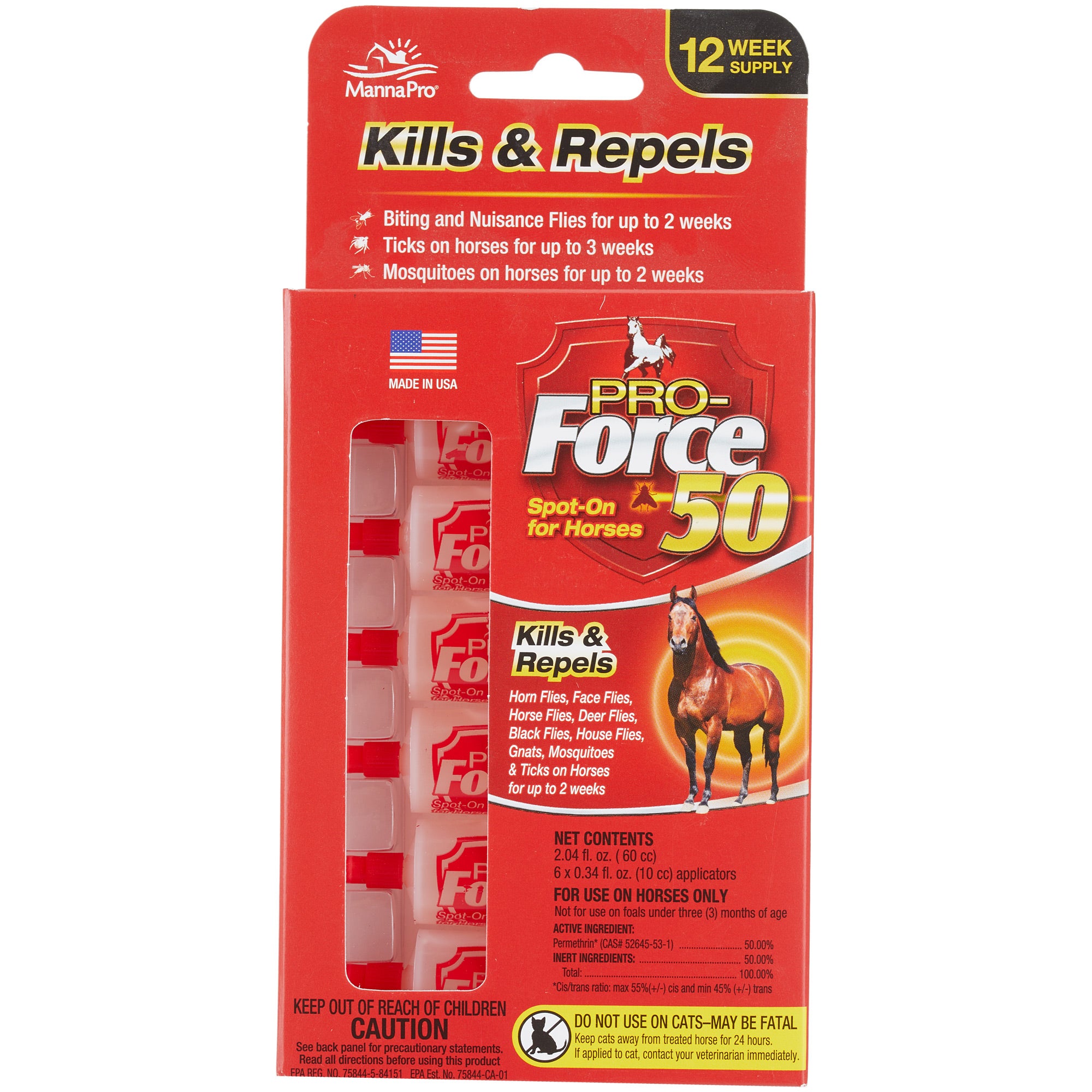 Freedom 45 Spot On Fly Control For Horses - 12 Weeks