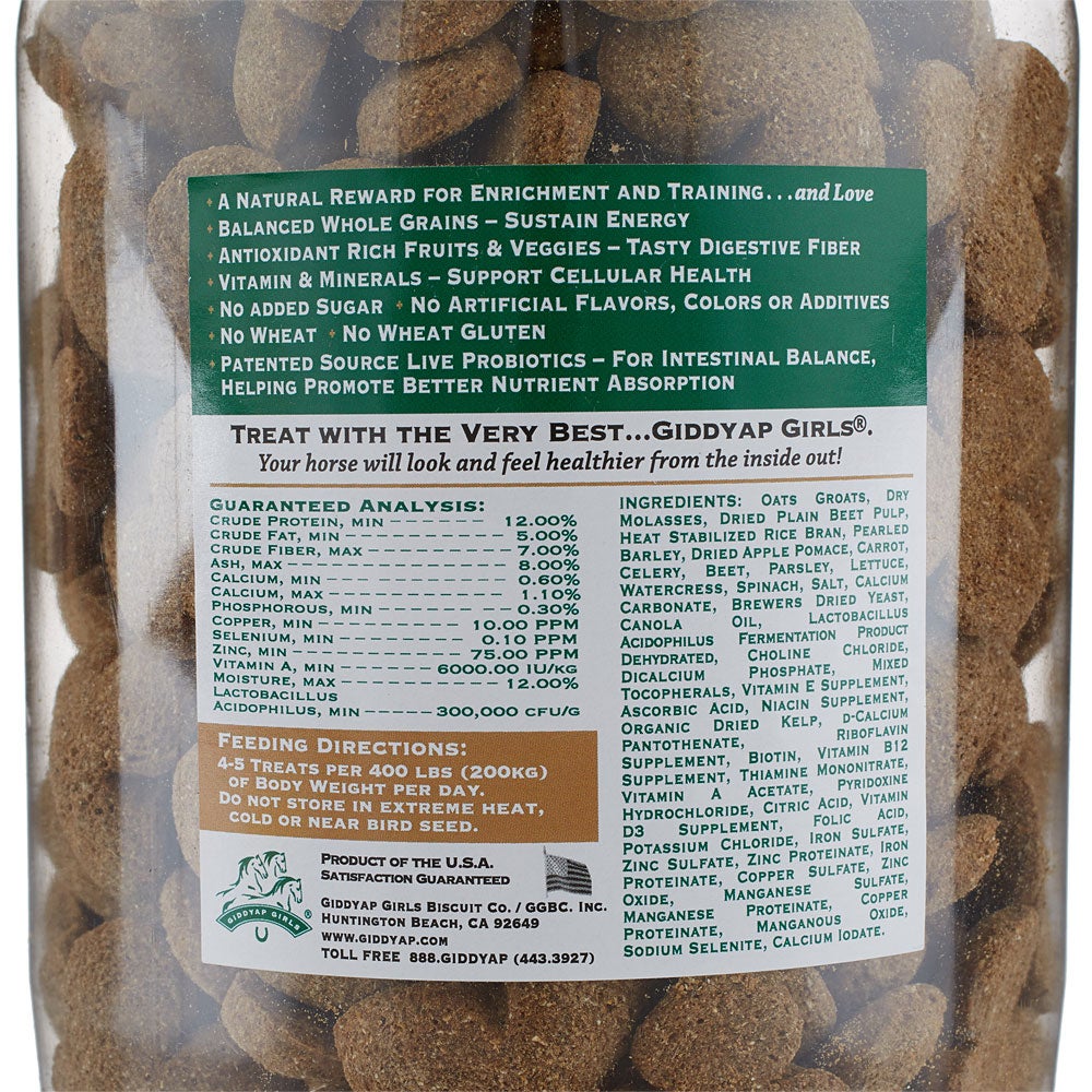 Giddyap Girls Premium Horse Treats w/ Probiotics