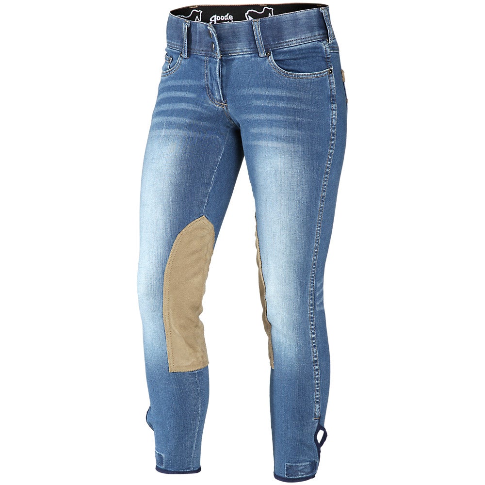 Goode Rider Kneepatch Rider Denim Jeans Breeches