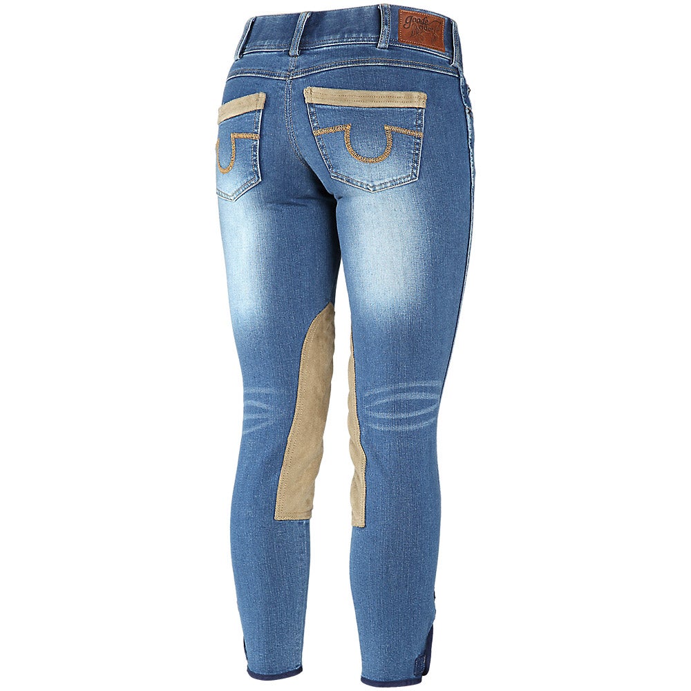 Goode Rider Kneepatch Rider Denim Jeans Breeches