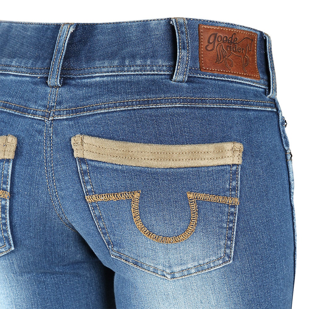 Goode Rider Kneepatch Rider Denim Jeans Breeches