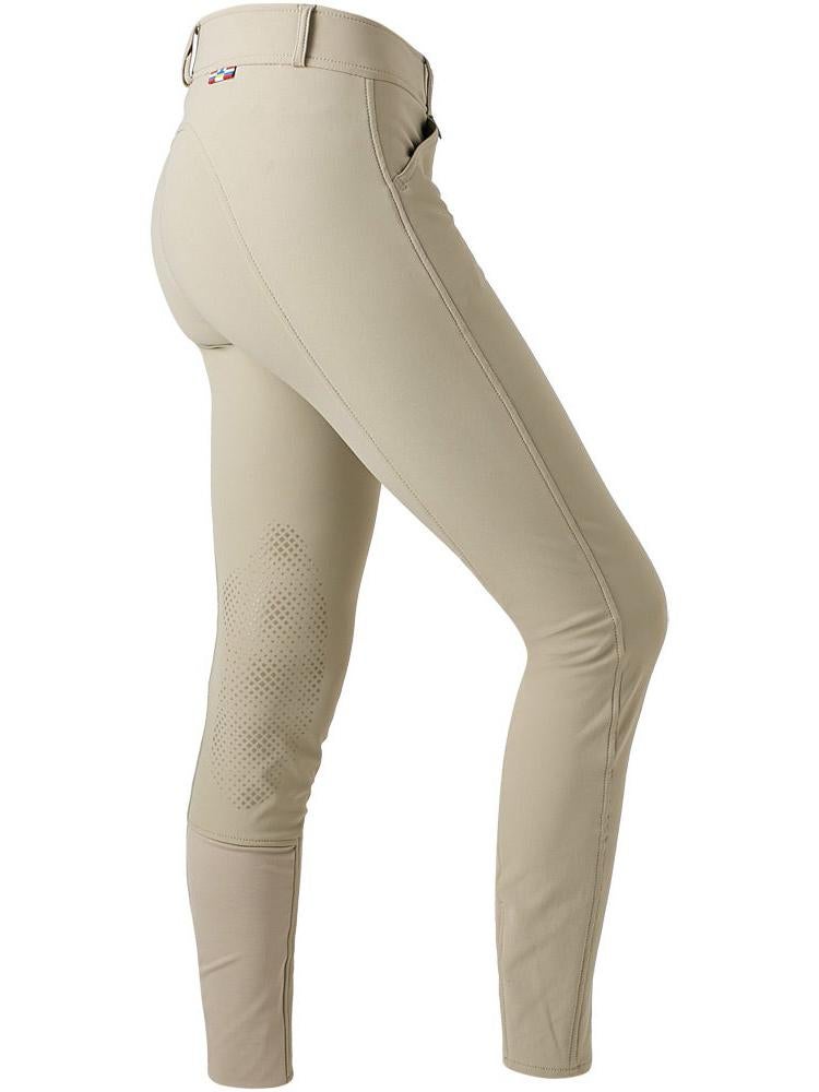 Canter Childs Full Seat Star Silicone Riding Tights- White