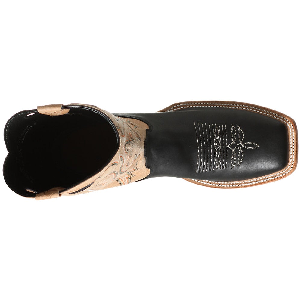 justin bent rail black boots