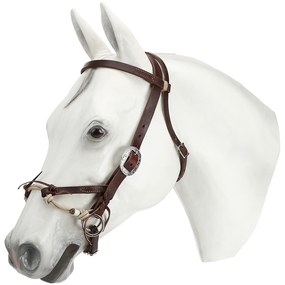 Weaver Leather Justin Dunn Bitless Bridle Canyon Rose