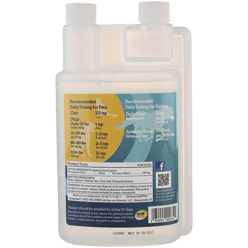 LubriSyn HA Liquid Equine Joint Supplement 32 oz.