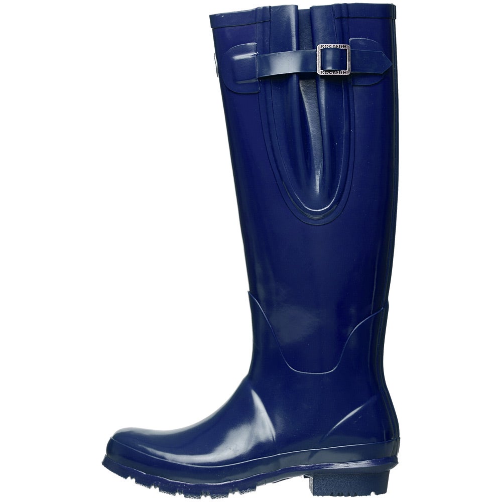 RockFish Original Wellies Rubber Rain Boots Navy