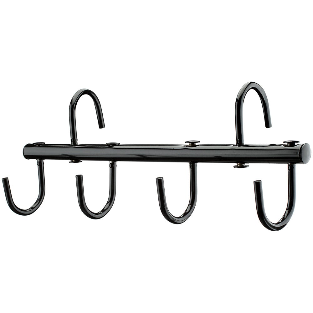 Portable Black Swivel Tack Rack 4Hook Bridle Hanger