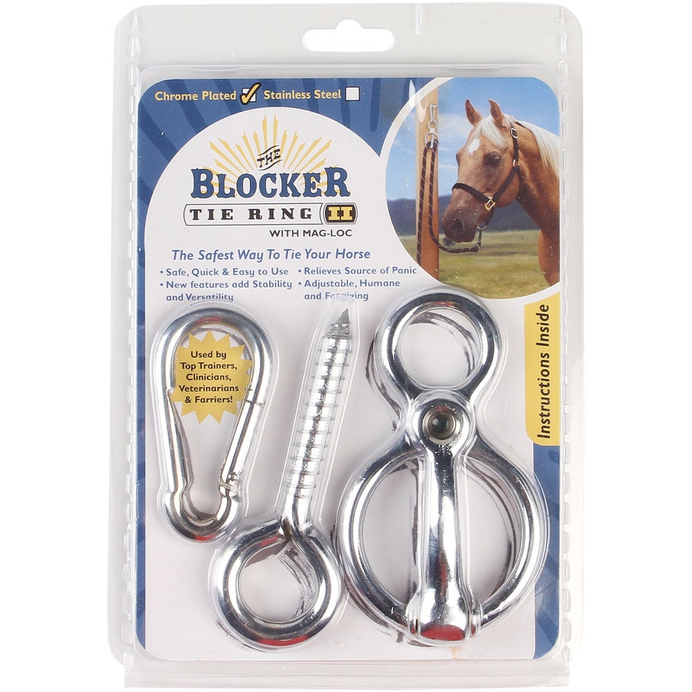 The Blocker Horse Tie Ring II Chrome Plated