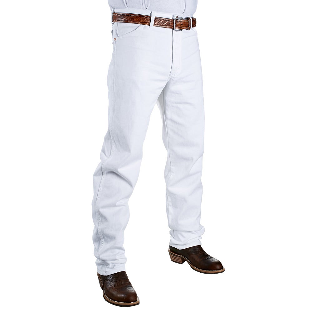 mens white wrangler jeans