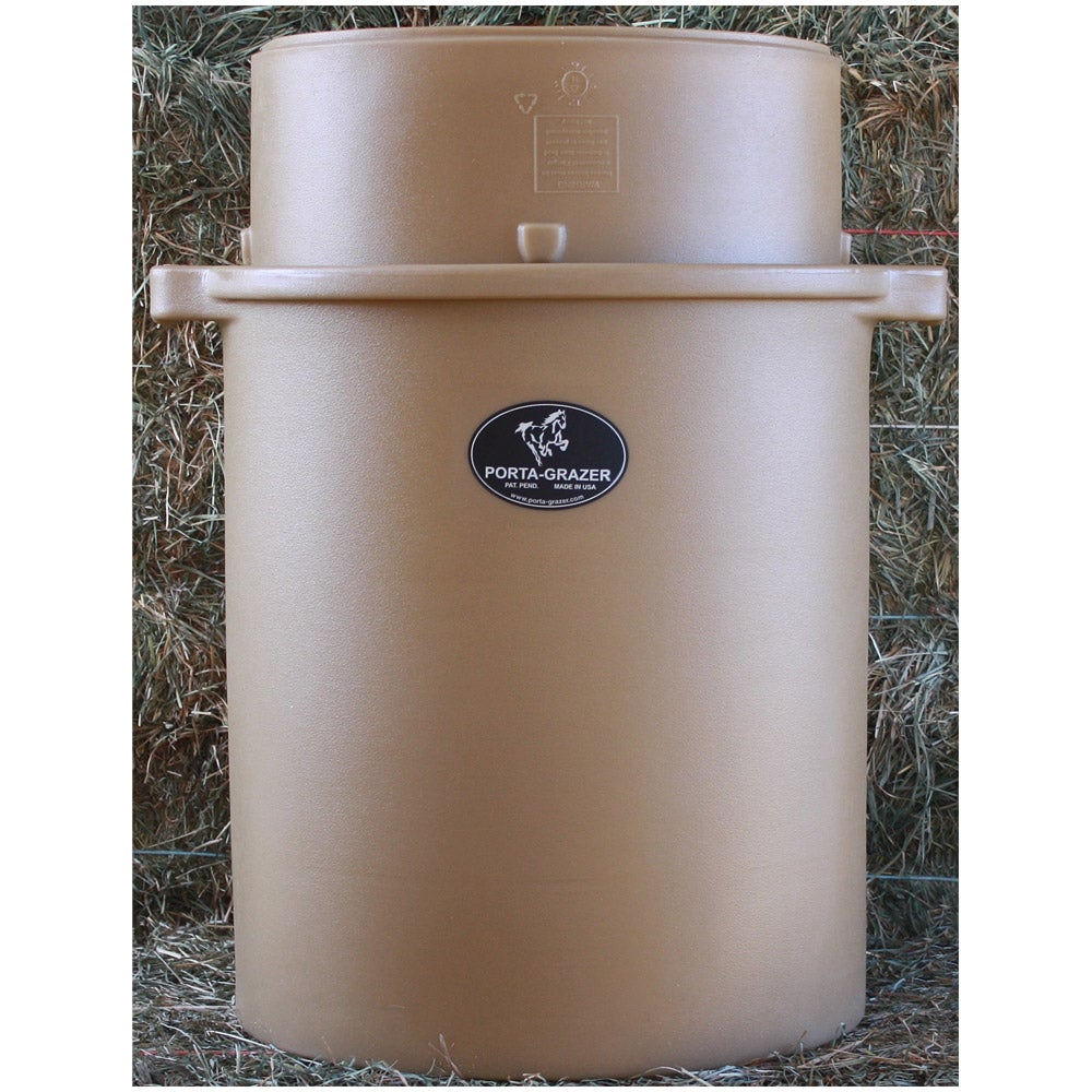 XL PortaGrazer Slow Feeder with 4" Holes Alfalfa Hay