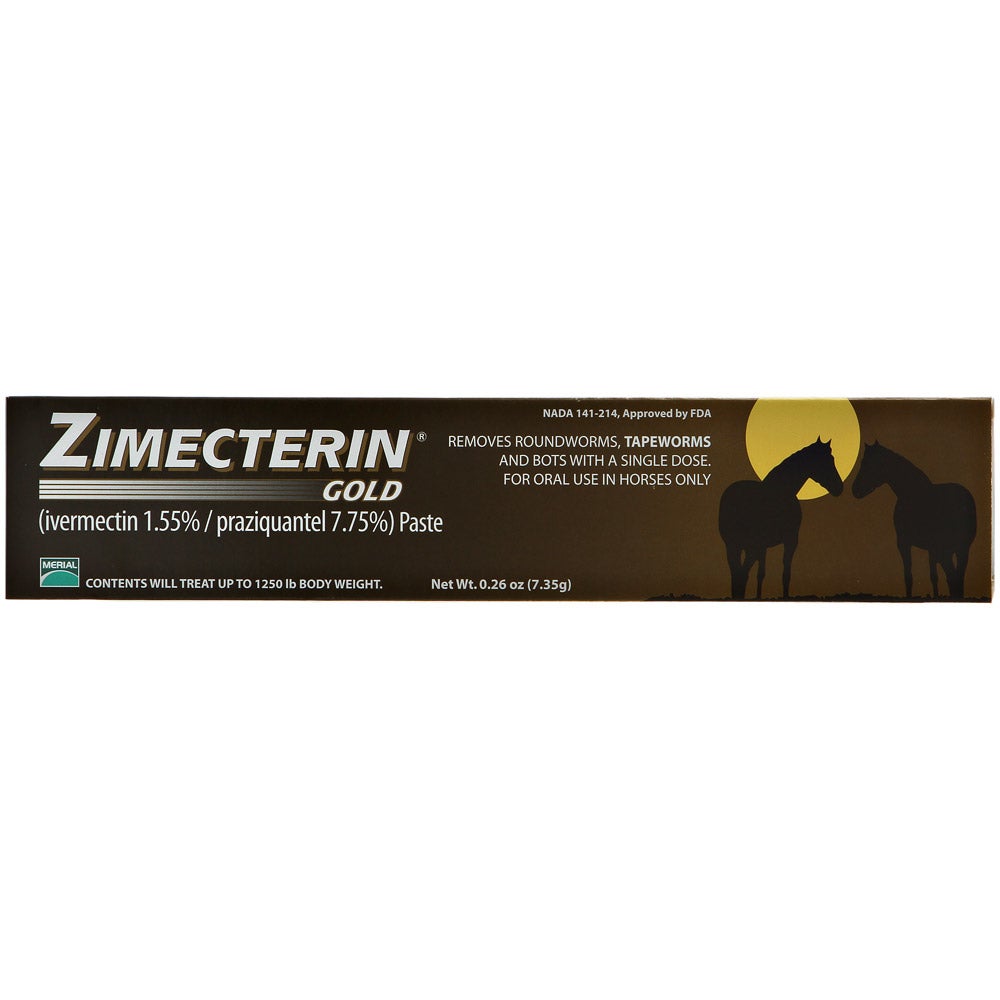 Zimecterin Gold Ivermectin/Praziquantel Horse Dewormer