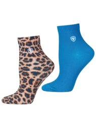 Ariat Wild Thing Ankle Socks - 2 Pack