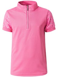 Horze Kids' Fia Short Sleeve Zip Shirt