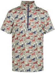 Kerrits Kids' Aire Ice Fil Short Sleeve Shirt - Print