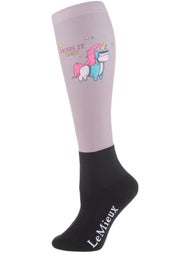 LeMieux Junior Footsies Padded Knee High Boot Socks