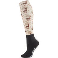 LeMieux Adult Footsies Padded Knee High Holiday Socks