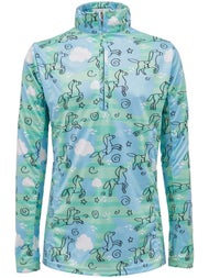 Royal Highness Child Mock Collar UV30 Zip Sun Shirt 