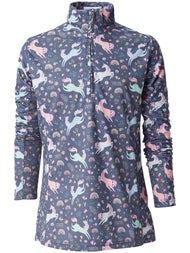 Royal Highness Child Mock Collar UV30 Zip Sun Shirt 