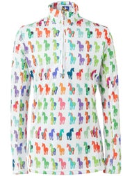 Royal Highness Child Mock Collar UV30 Zip Sun Shirt 