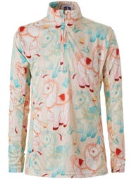 Royal Highness Child Mock Collar UV30 Zip Sun Shirt 