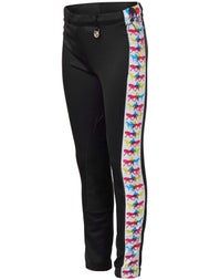 Royal Highness Girl's Knee Patch Riding Tights w/Trim