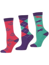 TuffRider Children's Trio Ankle Socks