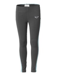 TuffRider Kid's Ventilated Knee Patch Schooling Tights