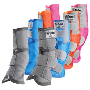 Cashel Crusader Paramosche Per Gambe Cavallo – Protezioni In Rete Morbida, Antisdrucciolo E Imbottite (Set Da 2)