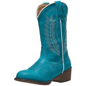 Roper Youth Kid's Taylor Turquoise Western Cowboy Boots - Riding Warehouse