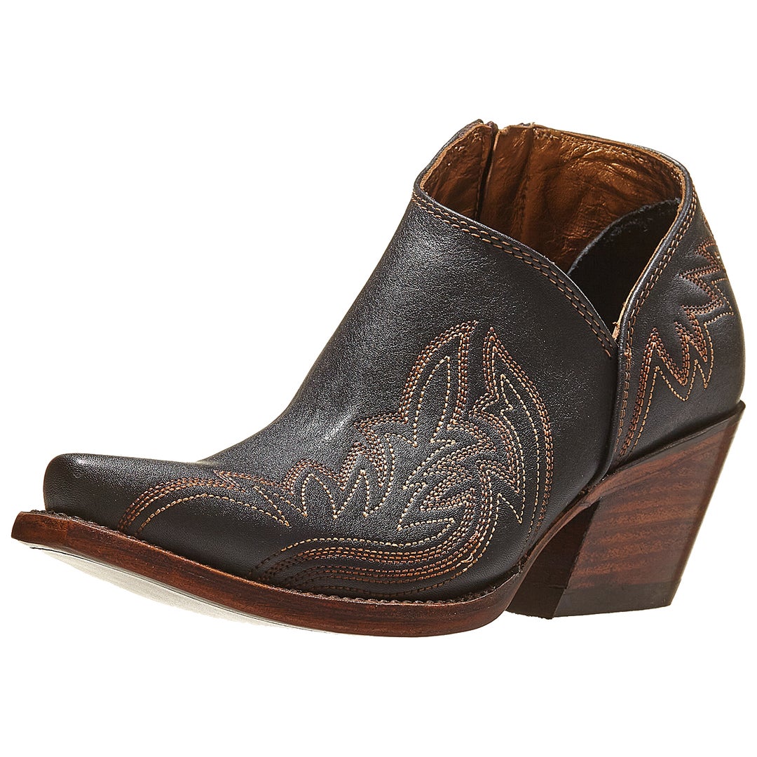 Ariat Women's Jolene Ankle Western Boots - Cash Black | Riding Warehouse