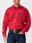 Cinch Men's Red Long Sleeve Button Down Money Shirt