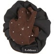 LeMieux Scrunchie with Crystal Hair Net-Black