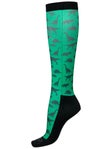 Ovation Spring Women's Footzees Printed Tall Boot Socks