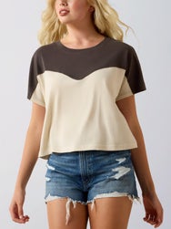 Ariat Women's Lucky Yoke Short Sleeve Crop Tee