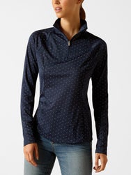 Ariat Womens Sunstopper 3.0 1/4 Zip Baselayer Top-Print