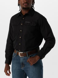 Cinch Men's ArenaFlex Solid Black Long Sleeve Shirt