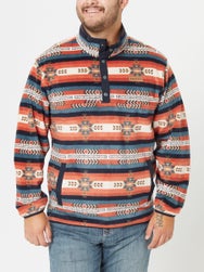 Cinch Men's Printed Polar Fleece Snap Placket Pullover 