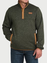 Cinch Men's Snap Placket Sweater Knit Pullover