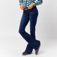 Cowgirl Tuff Just Tuff Natural Waist Trouser Jeans-Dark