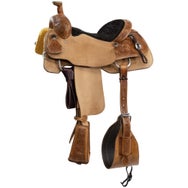 Circle Y PRCA Team Roper 1/4 Tooled Saddle