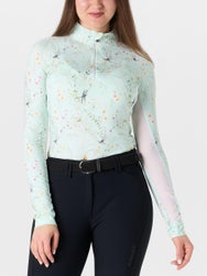 Dapplebay Women's Dragonfly Meadow 1/4 Zip Riding Top