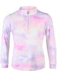 Dapplebay Kids Lavender Haze 1/4 Zip Long Sleeve Top