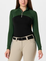 Dapplebay Women's Lady 1/4 Zip Long Sleeve Riding Top 