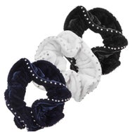 Equetech Crystal Velvet & Crystal Show Bun Scrunchie
