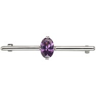Equetech Deluxe Amethyst Stock Tie Pin