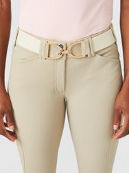 Ellany 1.5" Gold Stirrup Elastic Belt
