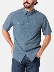 Ferrell Men's UPF50+ Breathable Short Sleeve Snap Shirt